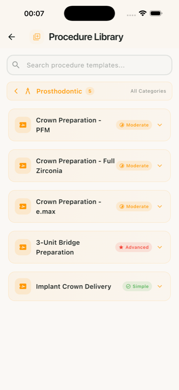 Curated Libraries screen